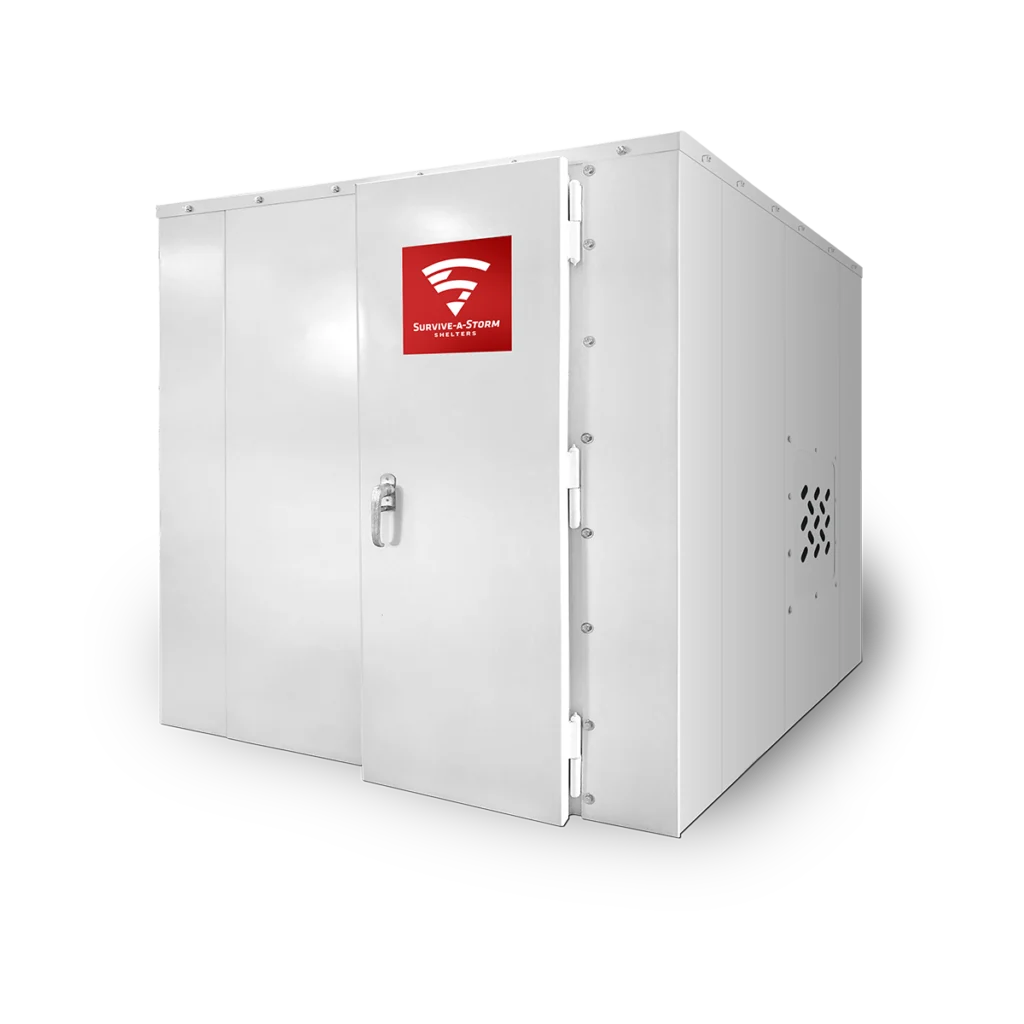 Panelized above ground storm shelter